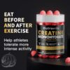 Creatine Monohydrate Gummies for Men & Women, Creatine Monohydrate for Muscle Strength, Muscle Builder, Energy Boost, Pre-Workout Supplement(120 Count)-Watermelon Flavor
