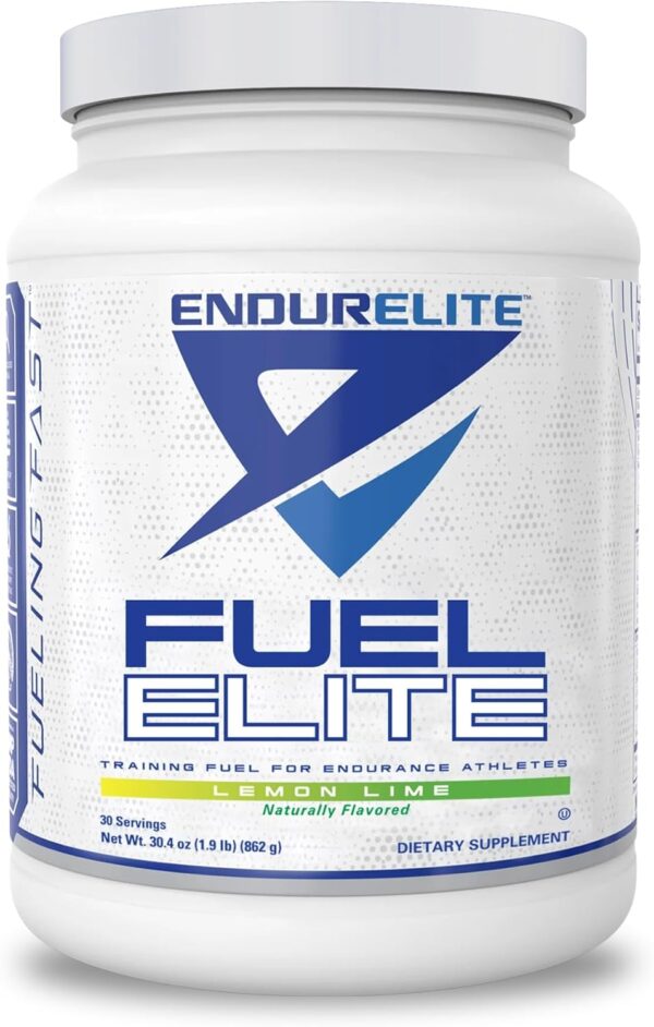 EndurElite Fuel Elite- Electrolyte Powder for Instant Hydration- Carbohydrates, Electrolytes, and Amino Acids- Lemon Lime-30 Servings
