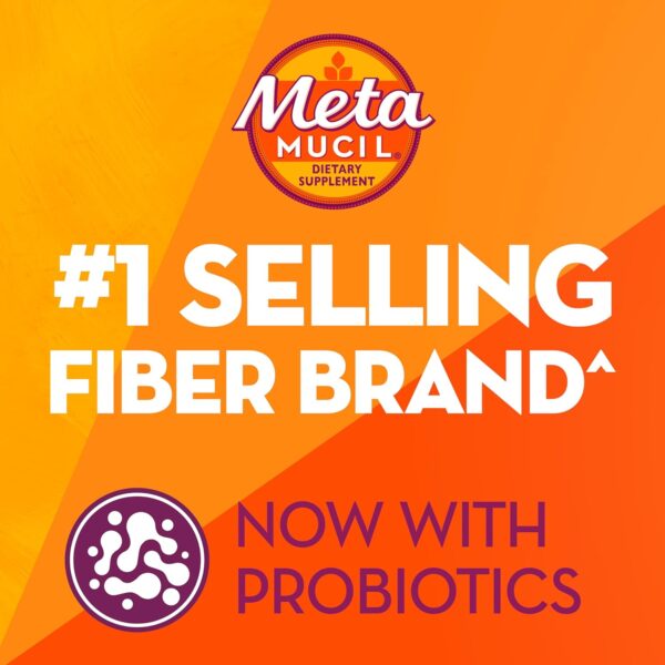 Metamucil Fiber Supplement Gummies with Probiotics for Bloating Relief, No Sugar Added Strawberry Kiwi BlackBerry Flavors, 5g Prebiotic Plant Based Fiber Blend, 90 Count