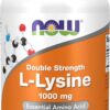 NOW Foods Supplements, (L-Lysine Hydrochloride) 1,000 mg, Double Strength, Amino Acid, 100 Tablets