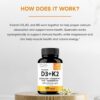Sandhu's Vitamin D3 K2 Magnesium with Quercetin 5000 IU Capsules for Men & Women | Supports Bone, Muscle & Immune Health | 120 Count (Pack of 1)