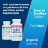 Ultimate 100% Essential Amino Acid Supplement - 150 Easy-to-Swallow, 1g Coated Tablets - All 9 EAA with 40% Leucine in Optimized BCAA Ratio - Increase Energy, Lean Muscle & Recovery - Keto & Vegan