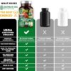 USDA Organic Superfood Greens [28 Powerful Ingredients] Natural Super Greens Capsules, Fruit and Veggie Supplement with Alfalfa, Beet Root and Ginger to Support Energy and Immunity, 60 Tablets