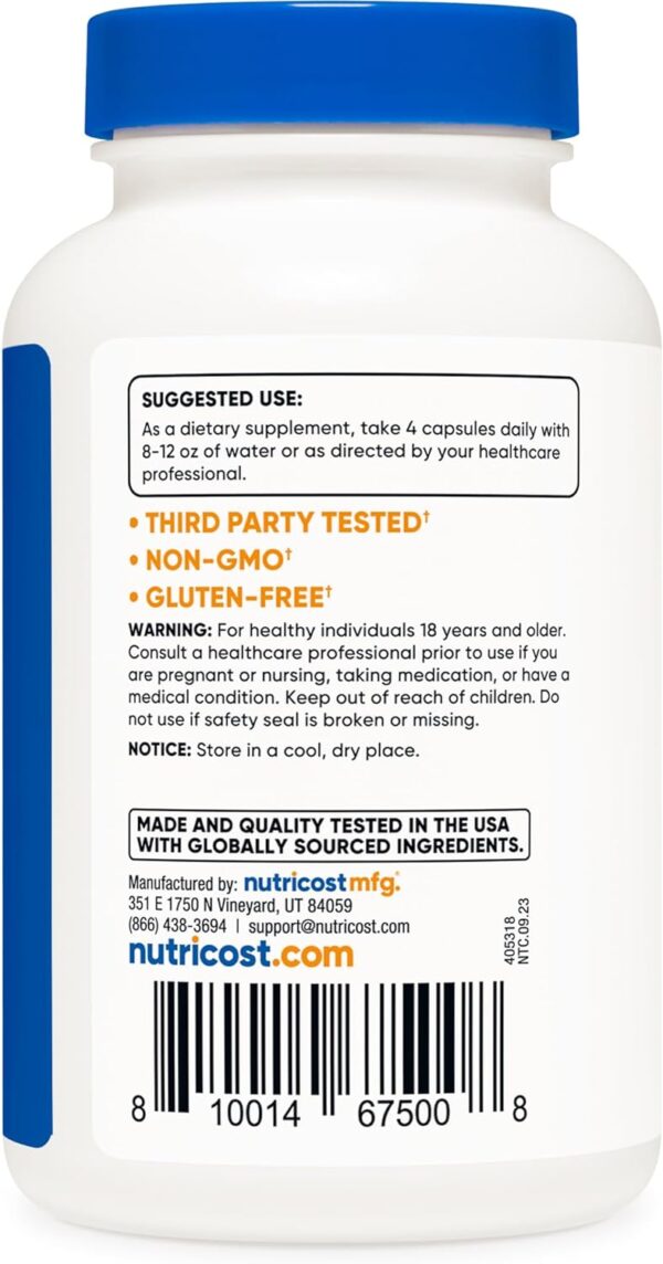 Nutricost L-Leucine 2,000mg, 120 Vegetarian Capsules, Non-GMO, Gluten Free, 30 Servings