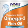 NOW Foods Supplements, Omega-3 180 EPA / 120 DHA, Molecularly Distilled, Cardiovascular Support*, 200 Softgels