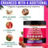 Creatine Monohydrate Gummies for Men & Women – 5000mg per Serving Creatine Supplement with Beta-Alanine, L-Citrulline & B12 – Supports Strength, Energy, and Recovery – 75 Vegan Gummies. Sugar-Free