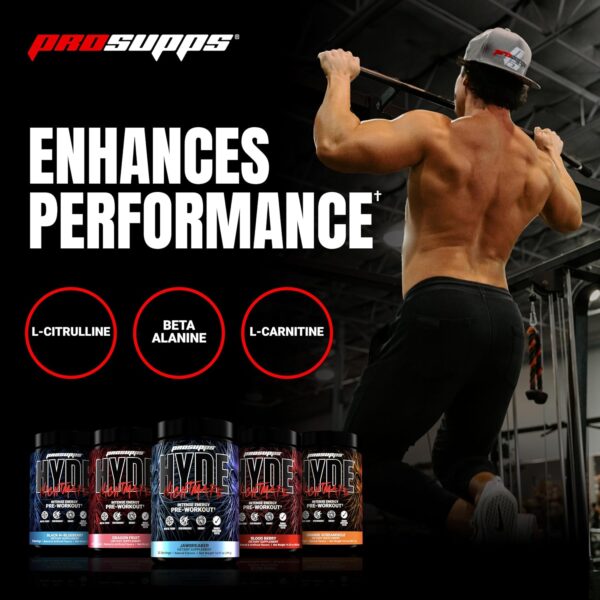 PROSUPPS Mr. Hyde Nightmare Pre Workout Powder with Caffeine & Beta Alanine - Preworkout for Intense Energy, Mental Focus & Performance - Gym & Fitness Supplements (Orange Creamsicle, 30 Servings)