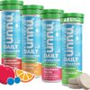 Nuun Vitamins Electrolyte Tablets with Vitamin D, C, E, A, & B6, Folic Acid, Magnesium & 4 Other Essential Electrolytes, Gluten Free & Vegan, Mixed Fruit, 4 Pack (48 Servings Total)