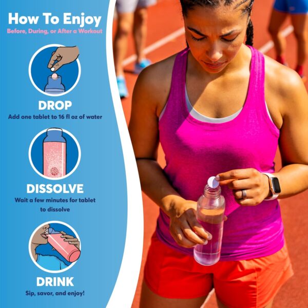 Nuun Vitamins Electrolyte Tablets with Vitamin D, C, E, A, & B6, Folic Acid, Magnesium & 4 Other Essential Electrolytes, Gluten Free & Vegan, Mixed Fruit, 4 Pack (48 Servings Total)