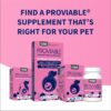 Nutramax Proviable Probiotics for Dogs, Daily Digestive Health Supplement with Multiple Strains of Bacteria, Dog Probiotics Plus Prebiotics, 60 Chewable Tablets