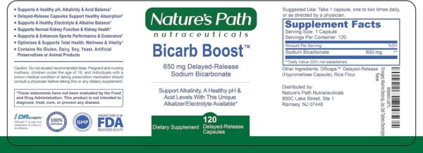 Sodium Bicarbonate 650 mg Tablets - Strongest Alkaline Tablets - Electrolyte Supplement & Keto Electrolyte Pills, Salt Tablets Hydration & Rehydration, Endurance, Stamina: 120 Capsules