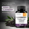Sandhu's Elderberry Vitamin C & Zinc with Quercetin Capsules for Men & Women | Supports Immune Health | 120 Count (Pack of 1)