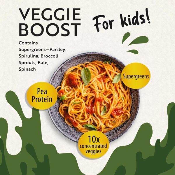 Vegetable Powder for Kids Veggie Boost Probiotics fibers Super Greens Pea Protein Nutritious Supplement Savoury Flavored 8.82oz(250g)