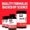 FORCE FACTOR Creatine Monohydrate, Creatine Powder for Muscle Gain, More Strength, and Faster Workout Recovery, Clinically Studied Micronized Creatine 5g Dose Per Serving, Unflavored, 60 Servings