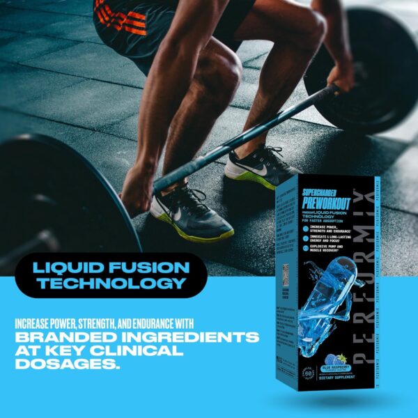 PERFORMIX Supercharged Preworkout - Sustained Energy, Endurance, and Focus - Premium Muscle Supporting Oceanix and Alpha GPC for Hardcore Training & Body Building (60 Capsules)