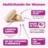 Multivitamin for Women - Daily Womens Multivitamin & Multimineral with Vitamin A, C, D, E, B12, Zinc & More. Essential Vitamins for Women for Energy, Focus, Hair Growth & Overall Health. 60 Capsules