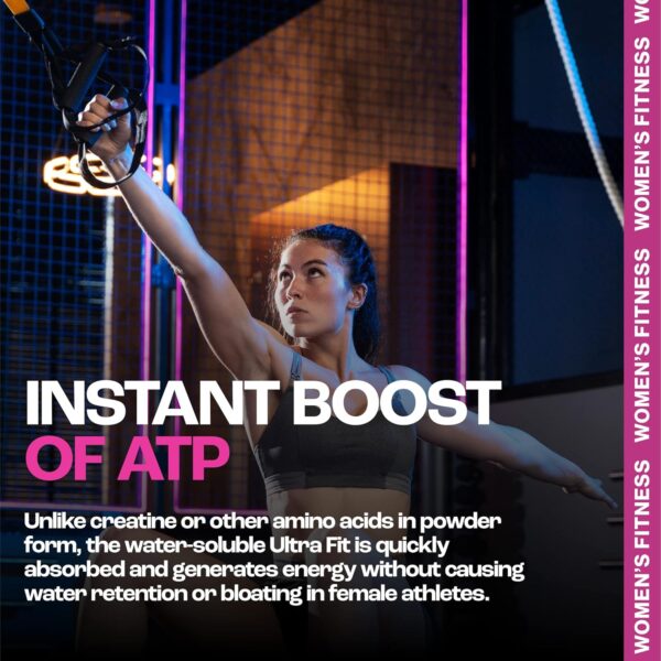 Creatine for Women Athletes, Burn Fat, Pre-Workout, Fitness, Instant Energy, Muscle Tone, Aerobics, Endurance, Cycling, Running & Stamina. Muscle Without Bulk, Amino Acids, Vitamins. Cherry