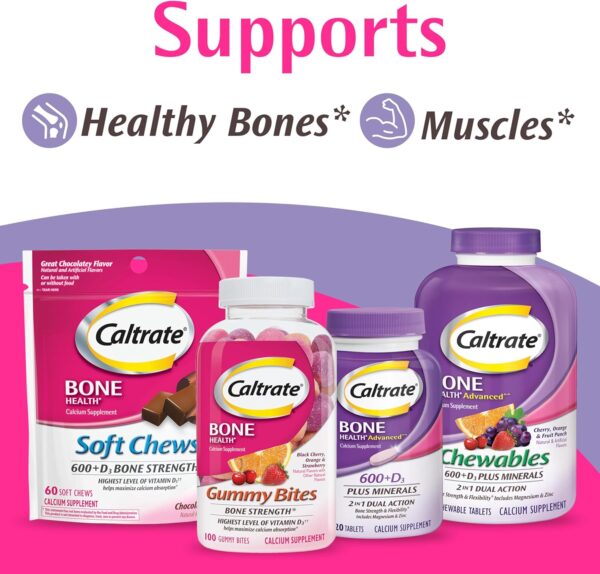 Caltrate Minis 600 Plus D3 Plus Minerals Calcium and Vitamin D Supplement Tablets, Bone Health and Mineral Supplement for Adults - 150 Count