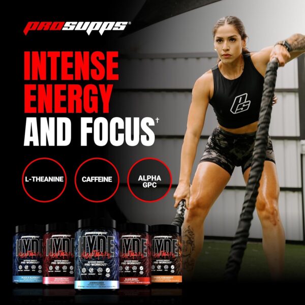 PROSUPPS Mr. Hyde Nightmare Pre Workout Powder with Caffeine & Beta Alanine - Preworkout for Intense Energy, Mental Focus & Performance - Gym & Fitness Supplements (Orange Creamsicle, 30 Servings)