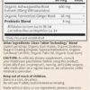 Garden of Life Organics Ashwagandha Stress, Mood & Energy Support Supplement with Probiotics & Ginger Root for Digestion - Vegan, Gluten Free, Non GMO – 2 Month Supply, 60 Tablets