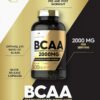Carlyle BCAA Capsules | 2000mg | 400 Powder Pills | Amino Acids Supplement Blend | for Women and Men | with L-Isoleucine, L-Leucine, L-Valine | Non-GMO and Gluten Free