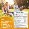 Proteolytic Enzymes Supplement with Serrapeptase - Devils Claw, 90 Capsules, Promotes Joints Relief, Muscle and Tissue Health with Lasting Mobility, Athletes Post Workout Recovery Support
