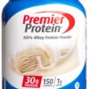 Premier Protein Powder, Vanilla Milkshake, 30g Protein, 1g Sugar, 100% Whey Protein, Keto Friendly, No Soy Ingredients, Gluten Free, 17 Servings, 23.3 Ounces