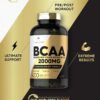 Carlyle BCAA Capsules | 2000mg | 400 Powder Pills | Amino Acids Supplement Blend | for Women and Men | with L-Isoleucine, L-Leucine, L-Valine | Non-GMO and Gluten Free