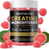 Creatine Monohydrate Gummies for Men & Women, Creatine Monohydrate for Muscle Strength, Muscle Builder, Energy Boost, Pre-Workout Supplement(120 Count)-Watermelon Flavor