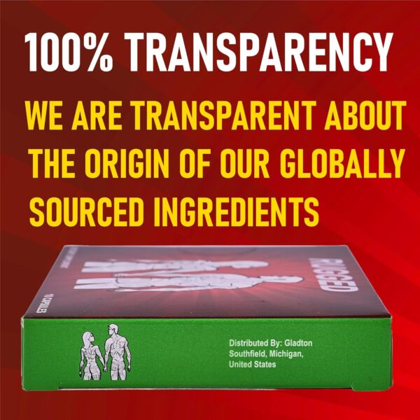 Rugged Male Supplement for Men. Fast Acting Sports Nutrition Supplement with 10 Potent Ingredients - Tongkat Ali + 9 More, for Improved Energy, Stamina, Endurance & Performance. 10 Capsules