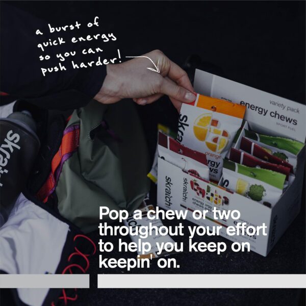 Skratch Labs Energy Chews | Gummies for Running, Cycling, and Sports Preformance | Gel Alternative | Variety Pack (10 Pack) | Gluten Free, Vegan