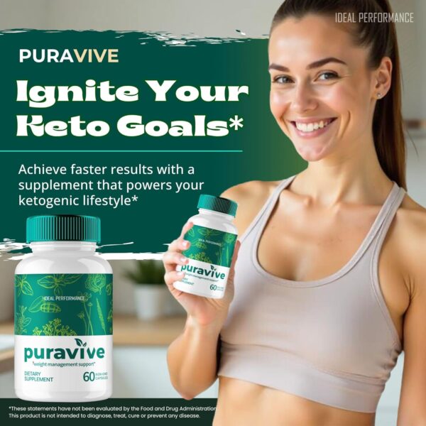 Puravive Capsules, Official Puravive Supplement Pills - Maximum Strength, All Natural Keto Capsule to Sustain Active Lifestyle & Fitness Goals, Pura Vive Detox & Cleanse Pills Reviews (2 Pack)