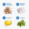 Supercalm Powdered Drink Mix, Blue Coconut, L Theanine, Ksm-66 Ashwagandha, Magnesium Glycinate, Vitamin D 3, Supplements for Relaxation & Focus, No Sugar, Non GMO, On The Go, 20 Srvgs