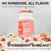 RAW Whey Isolate Protein Powder, Strawberry BumCake (CBUM Itholate Protein) - 100% Grass-Fed Sports Nutrition Powder for Muscle Growth & Recovery - Low-Fat, Low Carb, Naturally Flavored - 25 Servings