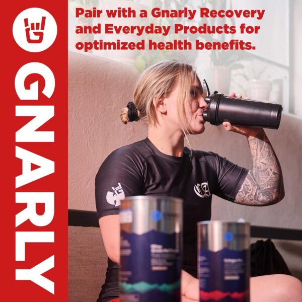 Gnarly Nutrition BCAA Powder, Berry Lemonade – Pre-Workout BCAAS Amino Acids – NSF Sport Certified – Supplement to Support and Rebuild Muscle – Berry Lemonade with Caffeine, 10.58 oz