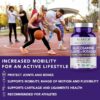 Glucosamine Sulfate with Potassium | Strong Joint Support Supplement | Supports Cartilage and Connective Tissues | Aids Knee and Bone Structure | 120 Tablets