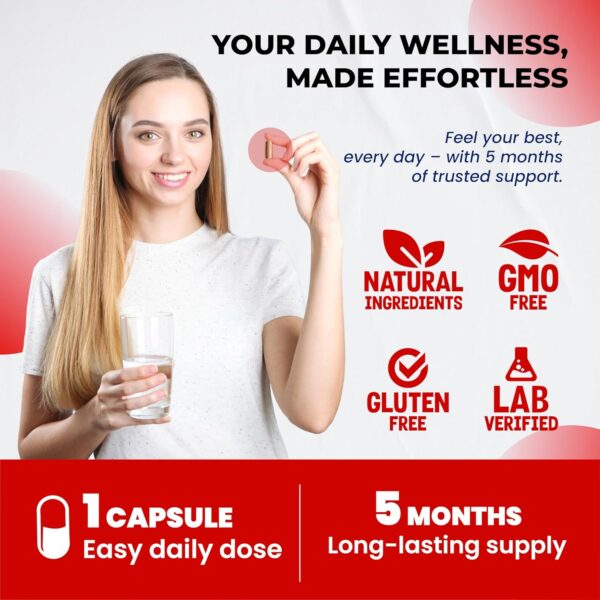 Premium Berberine with Cinnamon, Milk Thistle *USA Made & Test* Promotes Liver Function, Gut Health, Immunity (150 Count (Pack of 1))