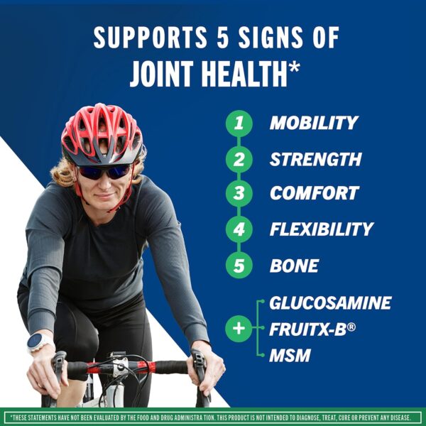 Move Free Advanced Glucosamine Chondroitin MSM Joint Support Supplement, Supports Mobility Comfort Strength Flexibility & Bone - 120 Tablets (40 servings)