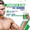 DR VITAMIN SOLUTIONS Thermogenic Fat Burner – Natural Appetite Control & Metabolic Booster with Green Tea & Bloat Defense (35 Capsules)