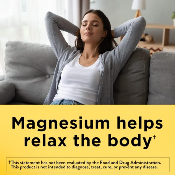 Nature Made Magnesium Oxide 250 mg, Magnesium Supplement for Muscle, Heart, Bone and Nerve Health Support, 100 Tablets, 100 Day Supply