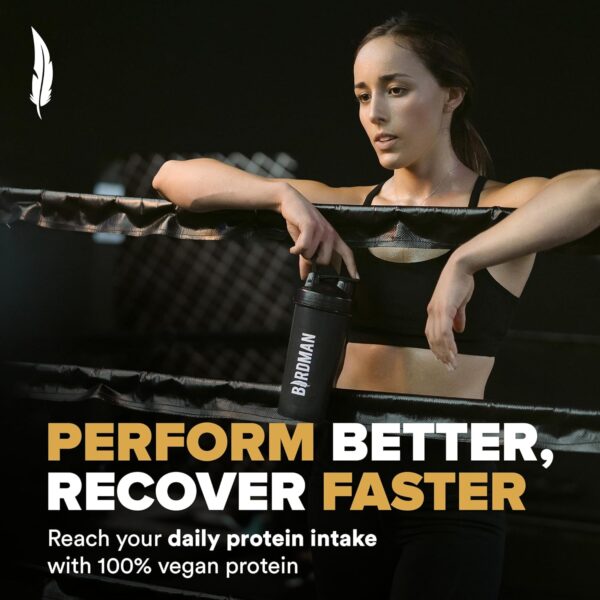 Falcon Performance Vegan Protein Powder, 31g Protein, 5g Creatine, 5g BCAA, Probiotics, Electrolytes, Pre Workout, Low Carb, Sugar Free & Dairy Free, Plant Based Vanilla Protein, 29 Servings