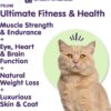 Dr. Bill’s Feline Ultimate Fitness & Health | Cat Multivitamin Powder - Daily Supplement | Weight Control, Joint, Brain, Heart & Immune Support | Omega 3s, Collagen, B Vitamins, Taurine, Amino Acids
