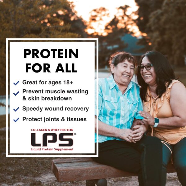 Nutritional Designs LPS Liquid Collagen & Whey Protein Supplement - Non-GMO Drink, Sugar-Free - Skin & Hair for Men & Women, Neutral, Single Serve (50 Packets)