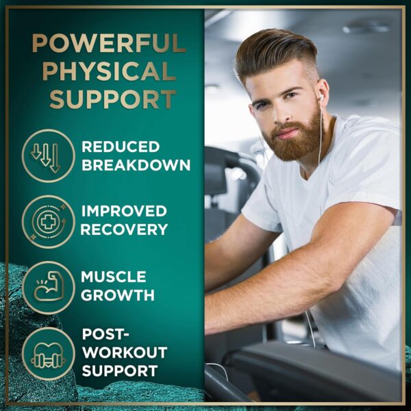 Essential Amino Acids Supplement – 3,000mg Leucine, Lysine, Isoleucine, Tryptophan Complete Complex - All 9 Best Amino Acids for Muscle Growth, Power, Recovery - 120 Vegan, Keto-Friendly BCAA Capsules