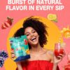 Juicy Splash 30 Packs Sugar Free Electrolytes Powder w/Natural Flavor, Liquid Daily IV Recharge+Tech. Mix 5 Electrolyte for Balance, Raw Seasalt Hydration Packets for GF, Vegan, Non-GMO, Keto