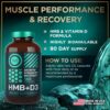 HMB and Vitamin D3 Supplement Capsules - B-Hydroxy B-Methylbutyrate 1,000-3,000 MG HMB Supplements with Vitamin D3 - Muscle Growth, Strength, Performance, Pre-Workout, Muscle Recovery - 360 Caps