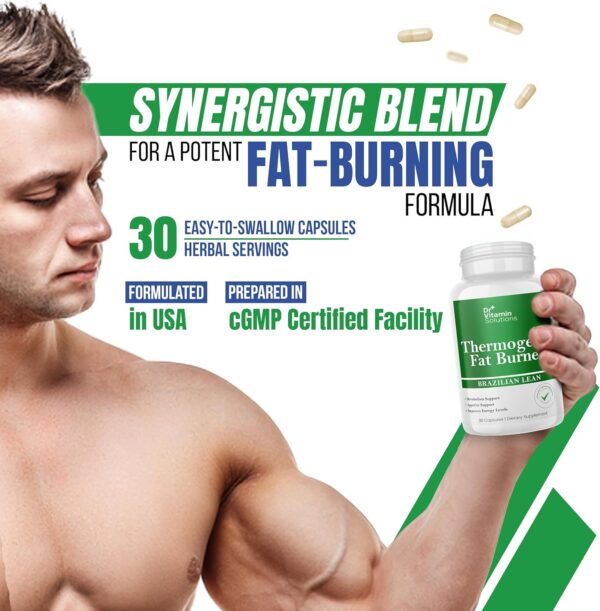 DR VITAMIN SOLUTIONS Thermogenic Fat Burner for Women and Men - Appetite Suppressant for Weight Loss - Includes Green Tea Extracts for Bloat Relief - Metabolism Booster - 30 Weight Loss Pills