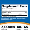 Nutricost D-Aspartic Acid (DAA) Capsules 3000mg Per Serving (180 Capsules) - Non-GMO