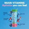 Nuun Vitamins Electrolyte Tablets with Vitamin D, C, E, A, & B6, Folic Acid, Magnesium & 4 Other Essential Electrolytes, Gluten Free & Vegan, Mixed Fruit, 4 Pack (48 Servings Total)