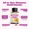 Multivitamin for Women - Daily Womens Multivitamin & Multimineral with Vitamin A, C, D, E, B12, Zinc & More. Essential Vitamins for Women for Energy, Focus, Hair Growth & Overall Health. 60 Capsules
